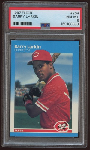 1987 fleer 204 barry larkin - barry,
